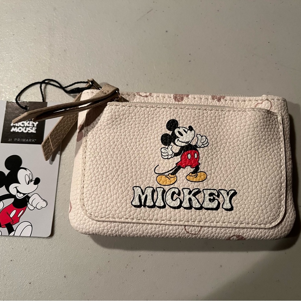 Mickey Mouse White Wallet-coin-